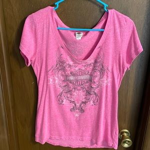Harley Davidson pink T-shirt